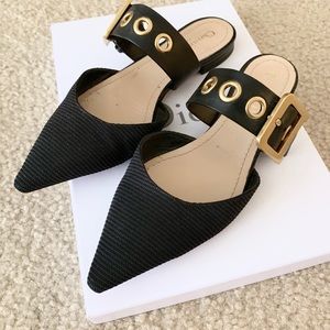 Dior black mules